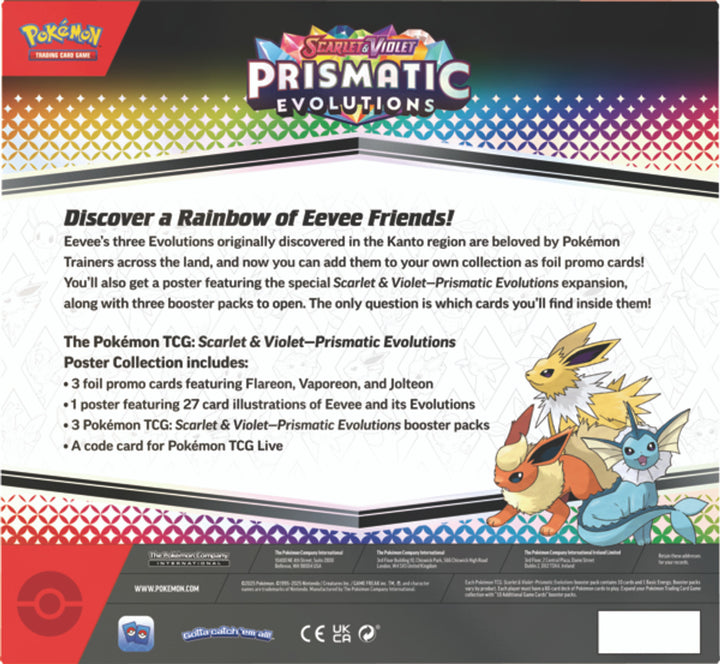 Pokemon Prismatic Evolutions Poster Collection