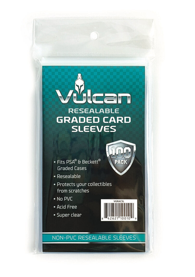 Vulcan Shield Resealable Graded Card Sleeve - Pack of 100