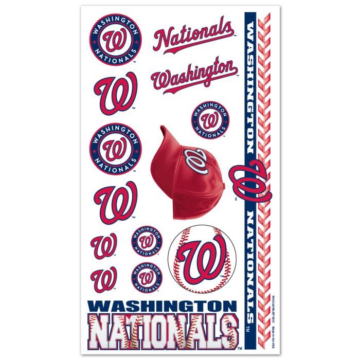 Washington Nationals Temporary Tattoos