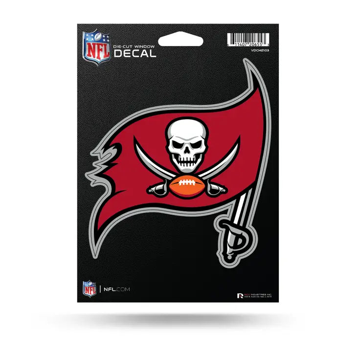 NFL Tampa Bay Buccaneers Die Cut Metallic Sticker