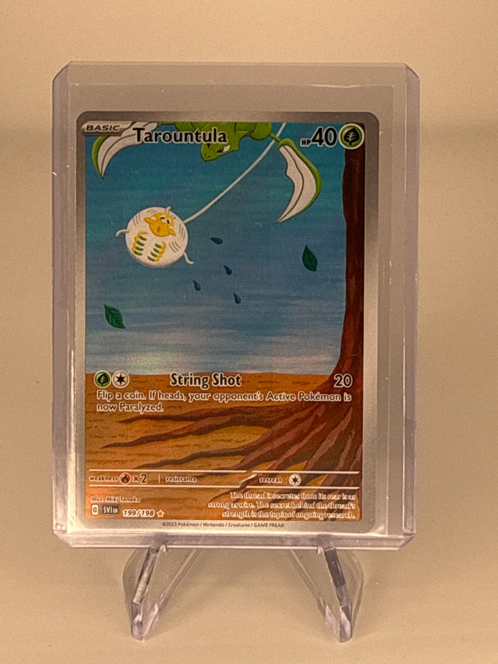 Pokémon TCG 2023 Tarountula Scarlet & Violet Illustration Rare, 199/198
