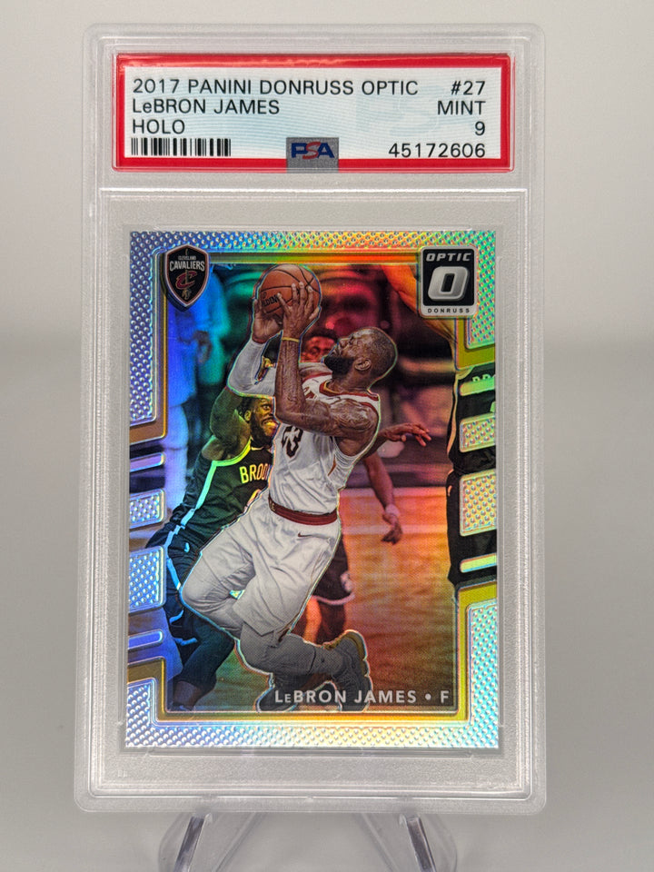 Lebron James 2017 Panini Donruss Optic Holo, PSA 9 Mint