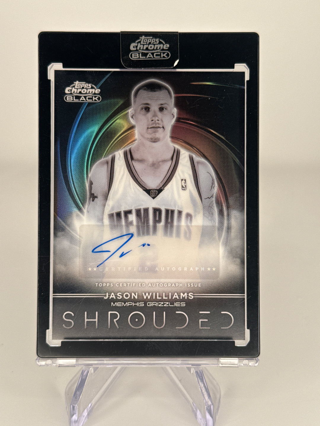 Jason Williams 2026 Topps Chrome Black Shrouded Signatures Auto