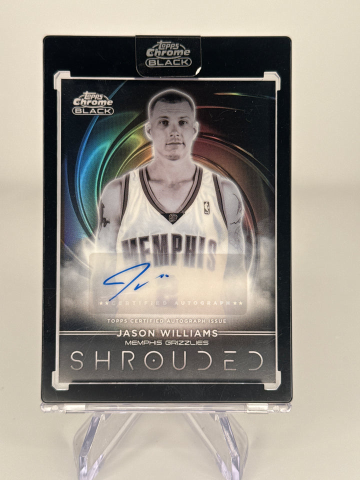 Jason Williams 2026 Topps Chrome Black Shrouded Signatures Auto