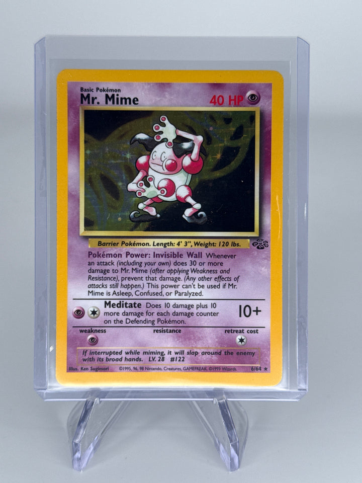 Pokemon TCG 1999 Mr. Mime Jungle Holo, 6/64