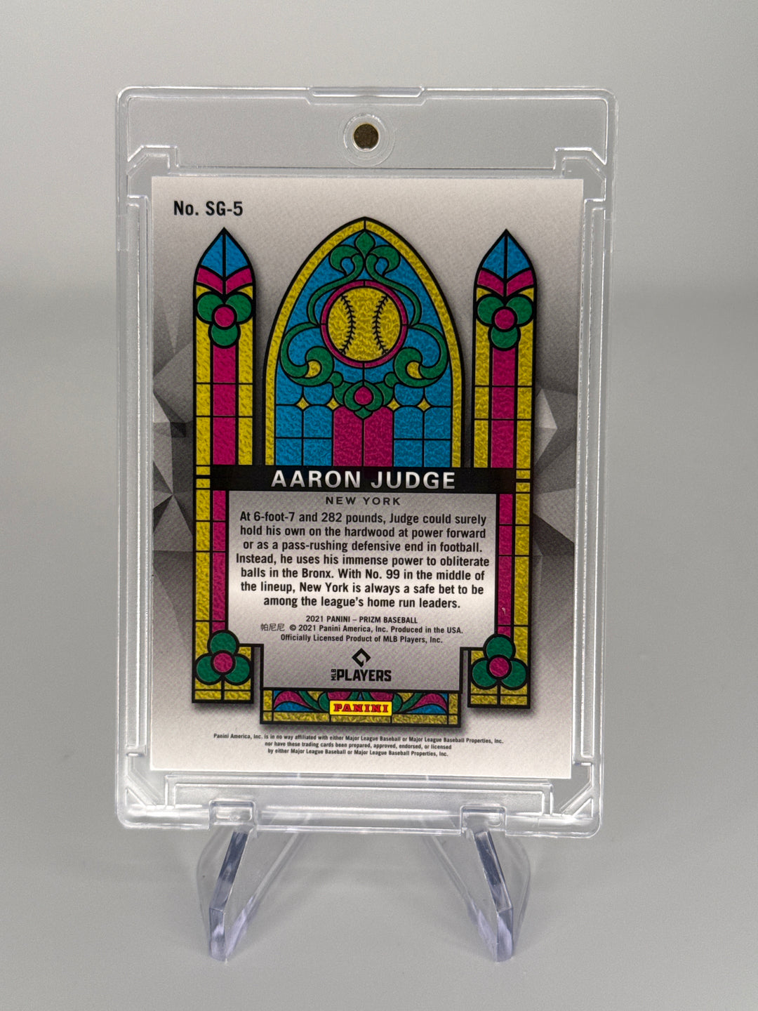 Aaron Judge 2021 Panini Prizm Stained Glass