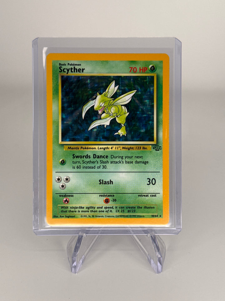 Pokemon TCG 1999 Scyther Jungle Holo, 10/64