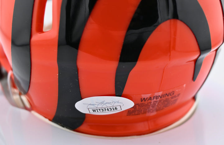 Boomer Esiason Cincinatti Bengals Speed Autographed Mini-Helmet, JSA Authenticated