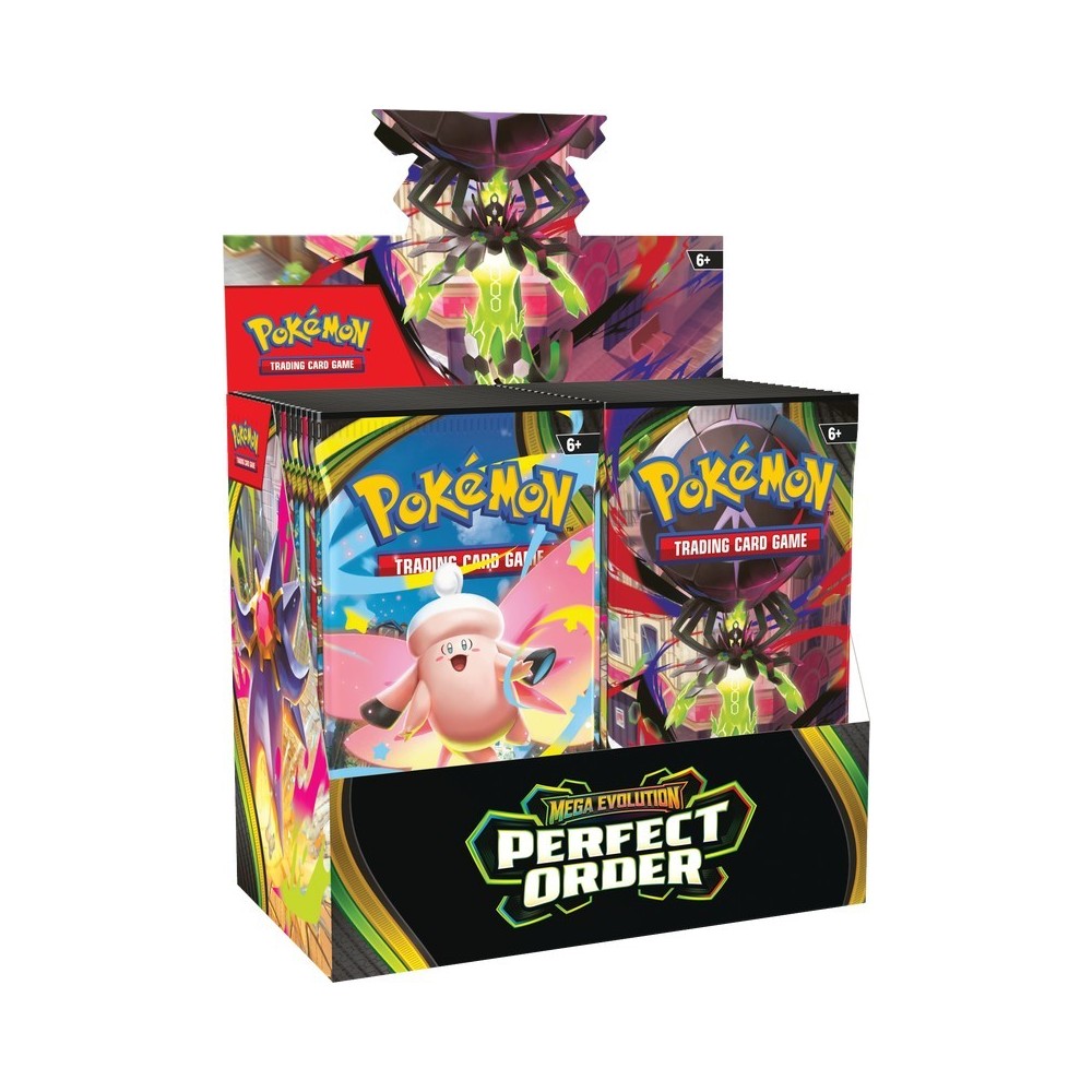 Pokémon trading card game packs with colorful designs on a white background